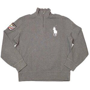 Polo Ralph Lauren Half Zip Big Pony Cotton Sweater / Medium